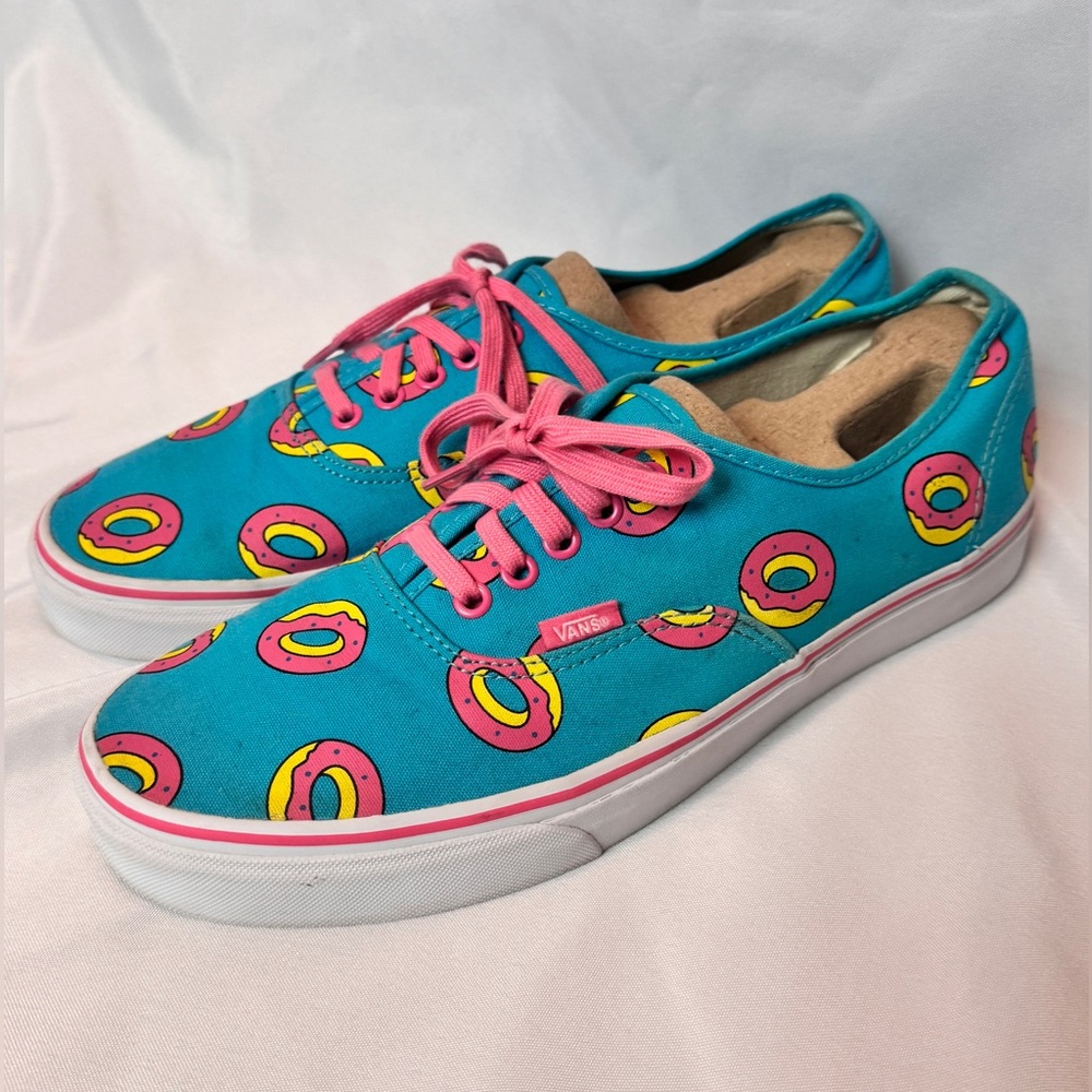 VANS Authentic x Odd Future Donut Scuba Blue Canvas shoes sneakers men’s Sz 11.5 - Picture 2 of 7